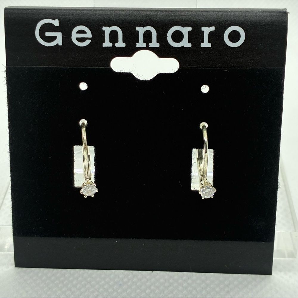 3For$20 Silver-Tone Crystal Drop Earrings